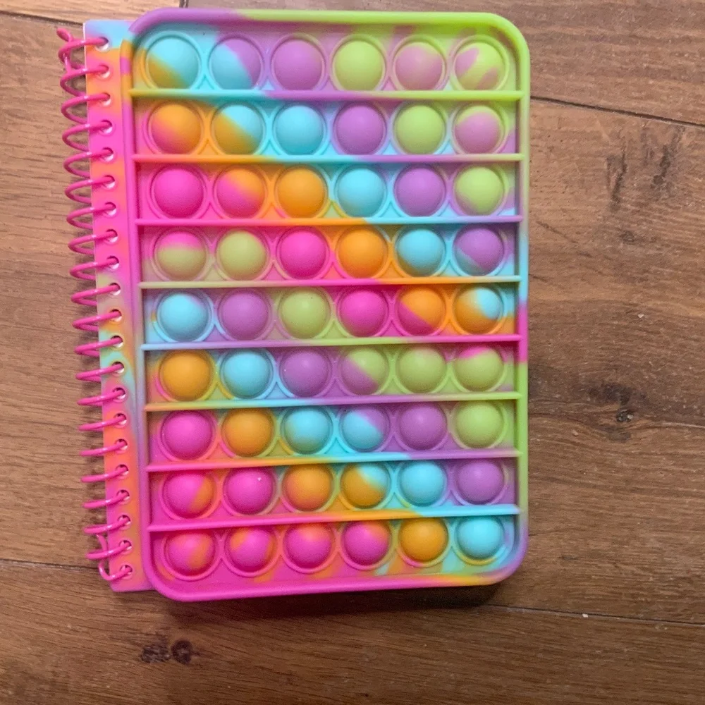 Bundle of 8 Pop-It Fidget Toys Including Notebook